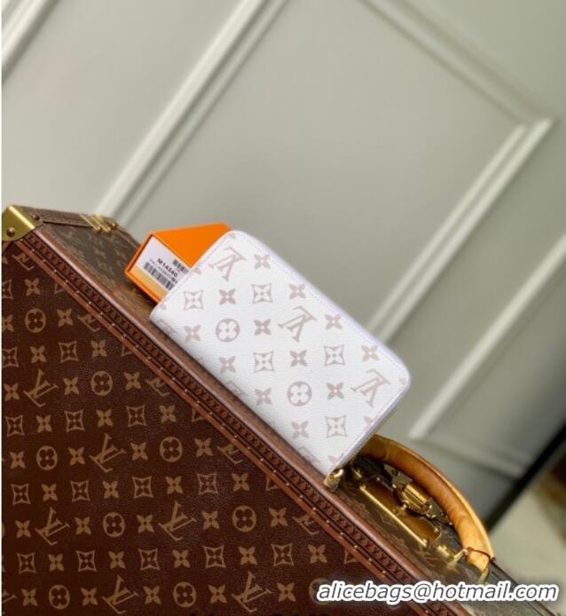 Top Grade Louis Vuitton LV x TM Zippy Wallet in Cherry Monogram Canvas M14240 White 2025