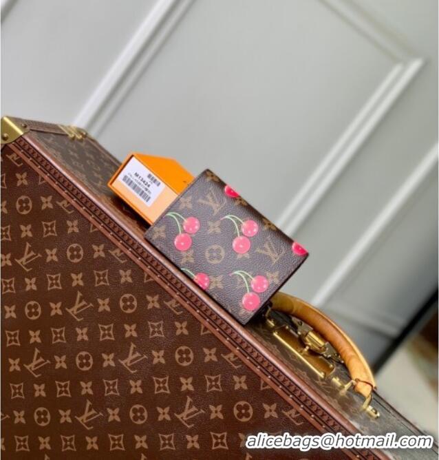 Well Crafted Louis Vuitton LV x TM Passport Cover in Cherry Monogram Canvas M13424 Brown 2025
