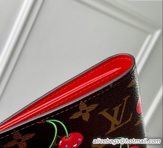 Well Crafted Louis Vuitton LV x TM Passport Cover in Cherry Monogram Canvas M13424 Brown 2025