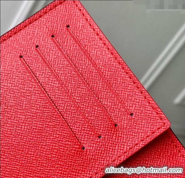 Well Crafted Louis Vuitton LV x TM Passport Cover in Cherry Monogram Canvas M13424 Brown 2025