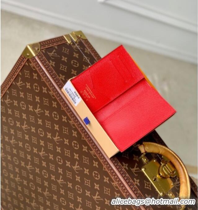 Well Crafted Louis Vuitton LV x TM Passport Cover in Cherry Monogram Canvas M13424 Brown 2025