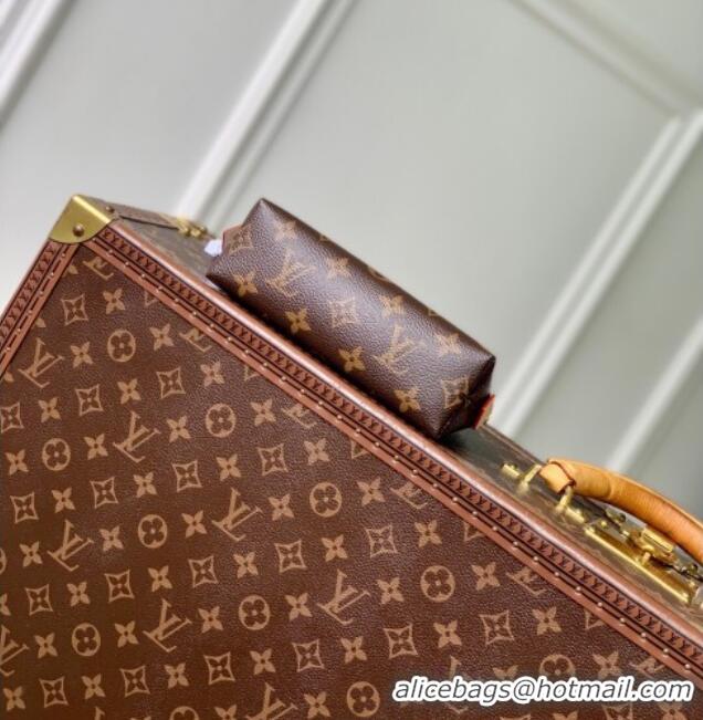 Well Crafted Louis Vuitton LV x TM Cosmetic Pouch in Cherry Monogram Canvas M47515 Brown 2025