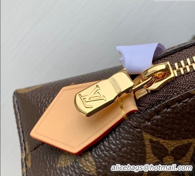 Well Crafted Louis Vuitton LV x TM Cosmetic Pouch in Cherry Monogram Canvas M47515 Brown 2025