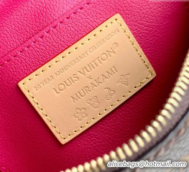 Well Crafted Louis Vuitton LV x TM Cosmetic Pouch in Cherry Monogram Canvas M47515 Brown 2025