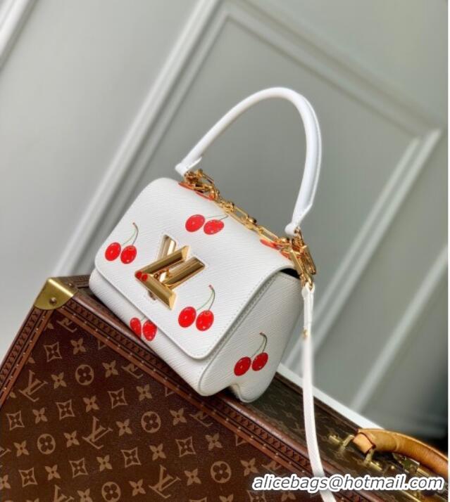 Well Crafted Louis Vuitton LV x TM Twist PM bag in White Cherry Epi Leather M13239 2025