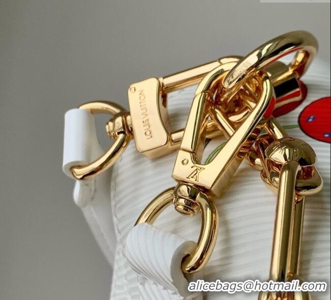 Well Crafted Louis Vuitton LV x TM Twist PM bag in White Cherry Epi Leather M13239 2025