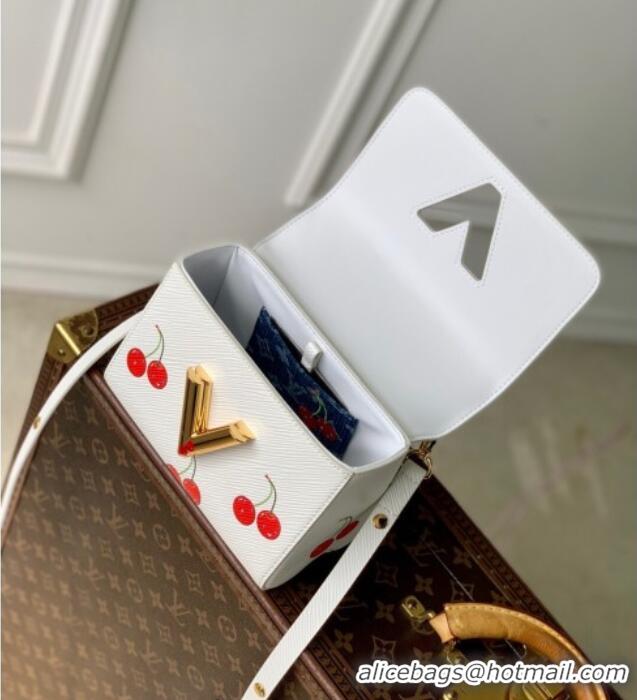 Well Crafted Louis Vuitton LV x TM Twist PM bag in White Cherry Epi Leather M13239 2025