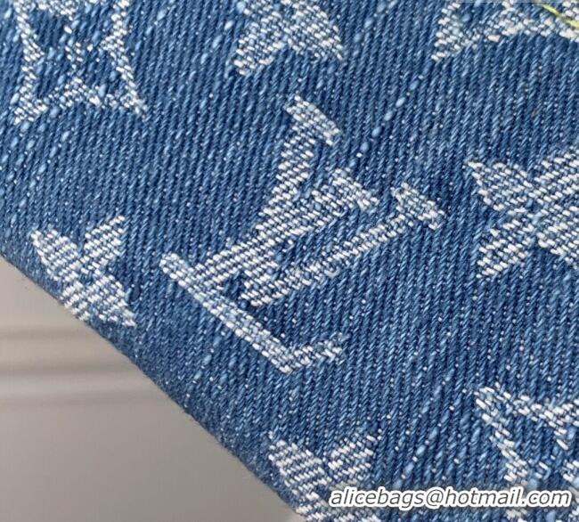 Best Price Louis Vuitton LV x TM Key Pouch in Blue Monogram Cherry Denim M14938 2025