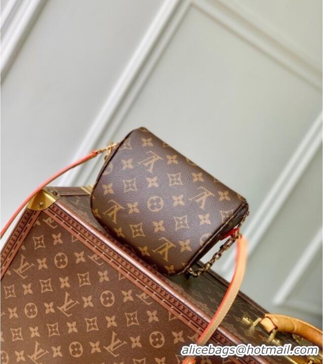 Top Design Louis Vuitton LV x TM Mini Bumbag in Brown Cherry Monogram Canvas M13449 Brown 2025