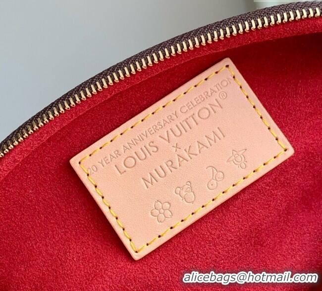 Top Design Louis Vuitton LV x TM Mini Bumbag in Brown Cherry Monogram Canvas M13449 Brown 2025