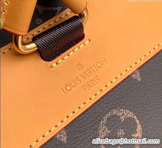 Top Grade Louis Vuitton Mens Christopher MM Backpack Bag in Monogram Canvas and Leather M14038 Apricot 2025