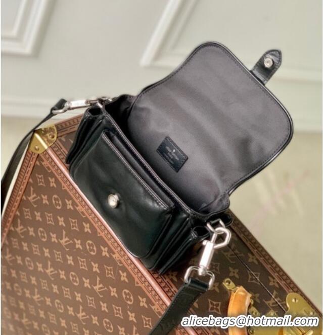 Popular Style Louis Vuitton Mens Cargo Wearable Wallet Mini Bag Calf leather M13989 Black 2025