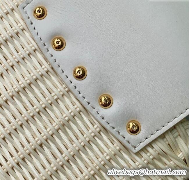Reasonable Price Louis Vuitton Capucines Mini Bag in Rattan and Leather M26004 White 2025