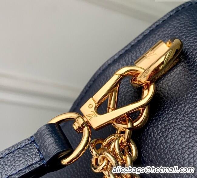 Top Design Louis Vuitton Twist MM Slim bag in Leather M14342 Navy Blue 2025