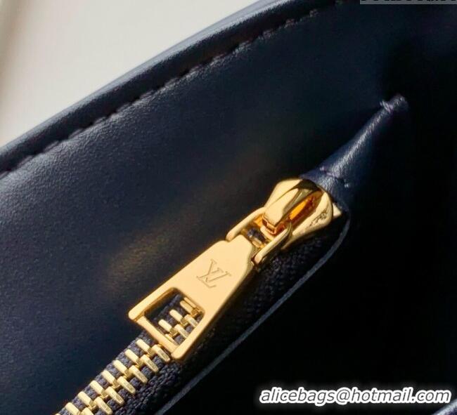 Top Design Louis Vuitton Twist MM Slim bag in Leather M14342 Navy Blue 2025