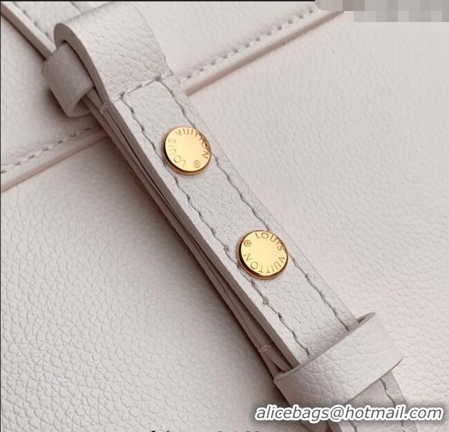 Grade Quality Louis Vuitton Twist MM Slim bag in Leather M14341 Quartz White 2025