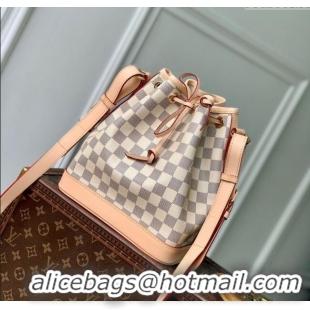 Top Design Low Price Louis Vuitton Noe BB Bucket bag in Damier Azur Canvas N40594 2025