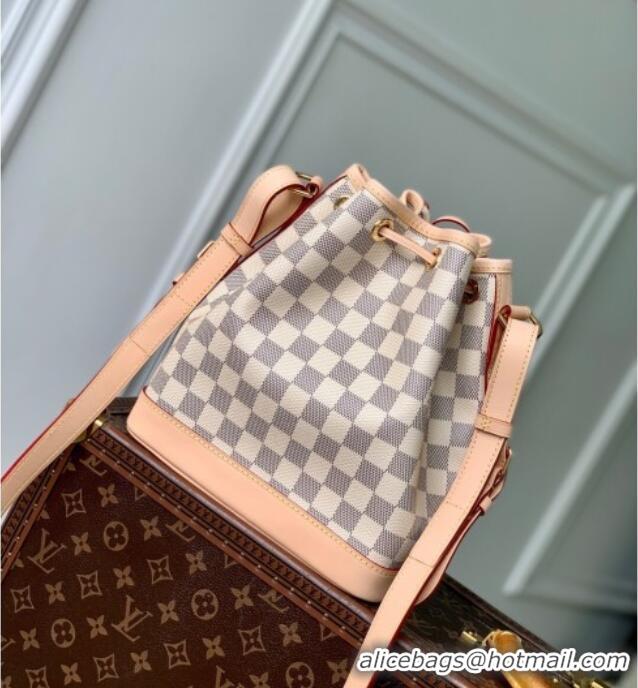 Top Design Low Price Louis Vuitton Noe BB Bucket bag in Damier Azur Canvas N40594 2025