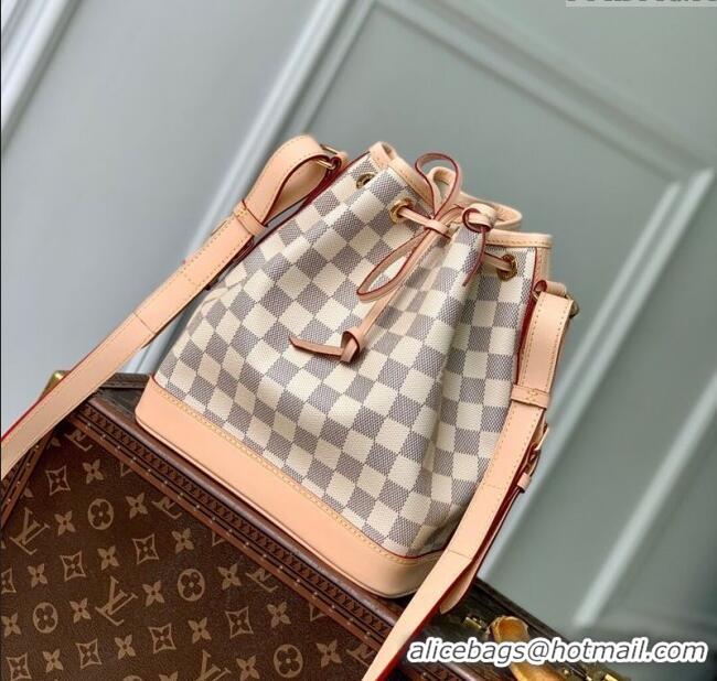 Top Design Low Price Louis Vuitton Noe BB Bucket bag in Damier Azur Canvas N40594 2025