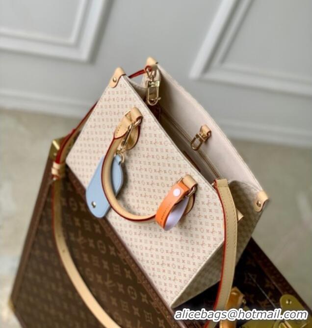 Promotional Louis Vuitton Onthego PM Tote Bag in Micro Monogram Leather M15138 Sand White/beige 2025
