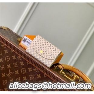 Inexpensive Louis Vuitton Rosalie Coin Purse Wallet in Damier Azur and Micro Monogram Leather M25745 Sand White 2025