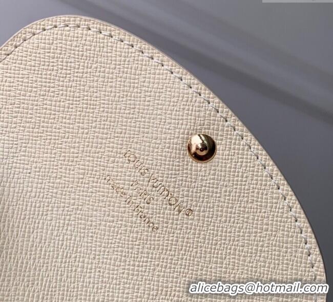 Inexpensive Louis Vuitton Rosalie Coin Purse Wallet in Damier Azur and Micro Monogram Leather M25745 Sand White 2025