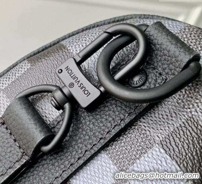 Well Crafted Louis Vuitton Mens Keepall Bandouliere 25 Bag in Damoflage Canvas M14919 Black 2025