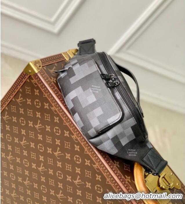New Style Louis Vuitton Mens Rush Bumbag in Damoflage Black Canvas M14920 2025