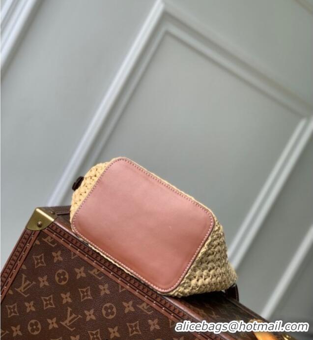 Top Quality Louis Vuitton All In BB Bucket Bag in Brown Raffia Straw M14217 2025