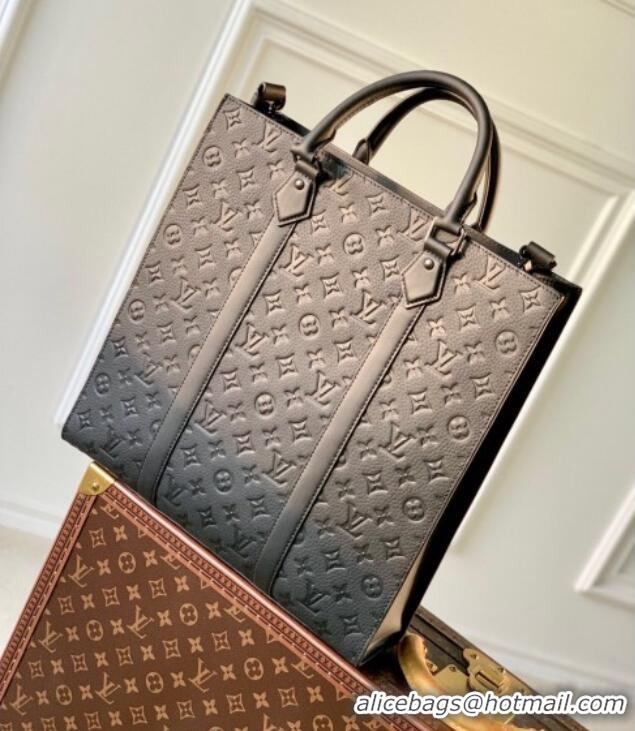 Top Design Louis Vuitton Mens Sac Plat NV bag in Black Taurillon Leather M21866