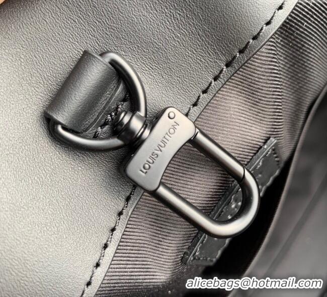 Shop Promotional Louis Vuitton Mens Sac Plat 24H Tote bag in Black Taurillon Leather M21865
