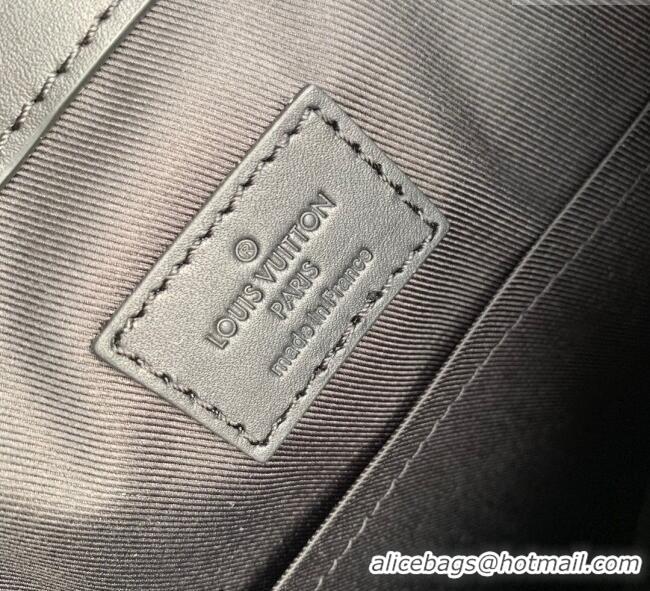 Shop Promotional Louis Vuitton Mens Sac Plat 24H Tote bag in Black Taurillon Leather M21865