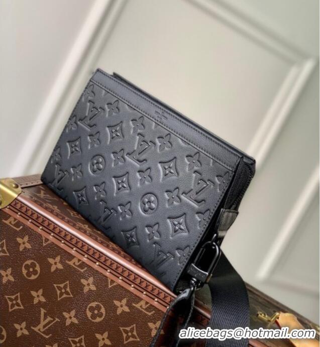 Low Cost Louis Vuitton Mens Gaston Wearable Wallet in Monogram Shadow Leather M81115 Black 2025