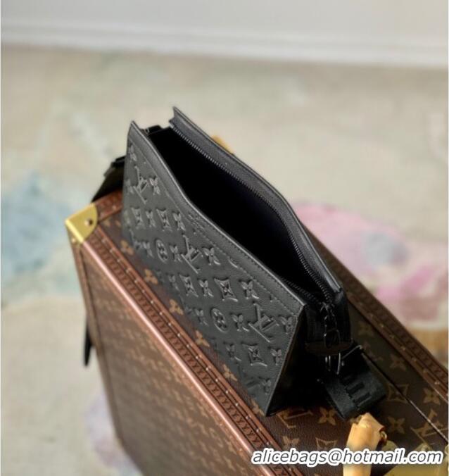 Low Cost Louis Vuitton Mens Gaston Wearable Wallet in Monogram Shadow Leather M81115 Black 2025
