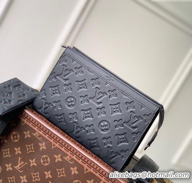 Low Cost Louis Vuitton Mens Gaston Wearable Wallet in Monogram Shadow Leather M81115 Black 2025