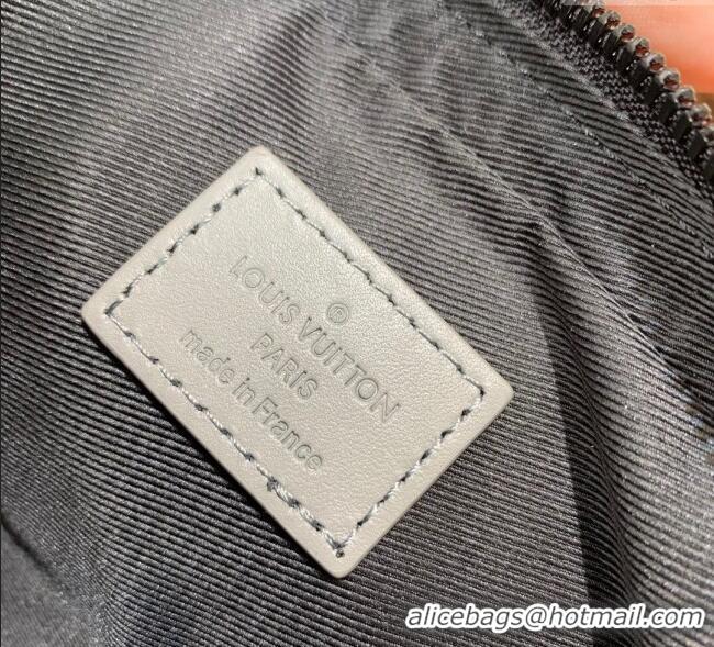 Buy Discount Louis Vuitton Mens Duo Messenger Bag in Monogram Shadow Leather Grey M46104 2025