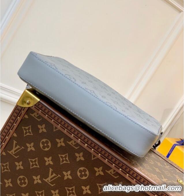 Buy Discount Louis Vuitton Mens Duo Messenger Bag in Monogram Shadow Leather Grey M46104 2025