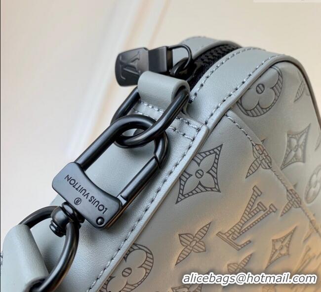 Buy Discount Louis Vuitton Mens Duo Messenger Bag in Monogram Shadow Leather Grey M46104 2025
