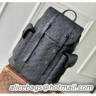 Well Crafted Louis Vuitton Mens Christopher MM Backpack Bag in Monogram Taurillon Leather M55699 Black 2025