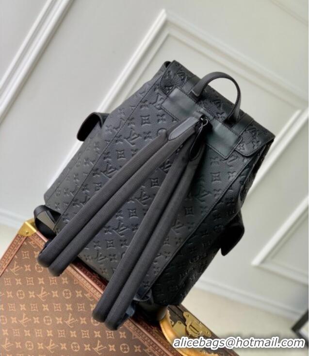 Well Crafted Louis Vuitton Mens Christopher MM Backpack Bag in Monogram Taurillon Leather M55699 Black 2025