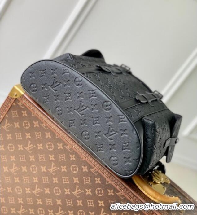 Well Crafted Louis Vuitton Mens Christopher MM Backpack Bag in Monogram Taurillon Leather M55699 Black 2025