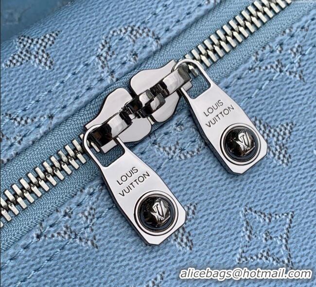 Top Grade Louis Vuitton Mens Keepall Bandouliere 50 Travel bag in Monogram Heritage Canvas M14837 Blue 2025