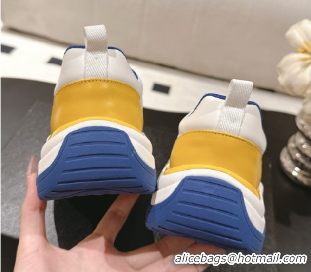 Purchase Chanel Calfskin and Mesh Sneakers Blue 2025 CH061006