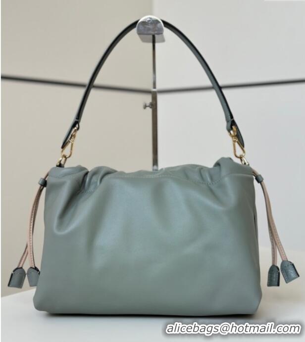 Super Quality Fendi Mamma Baguette Large Bag in Nappa Leather 8677L Green 2025