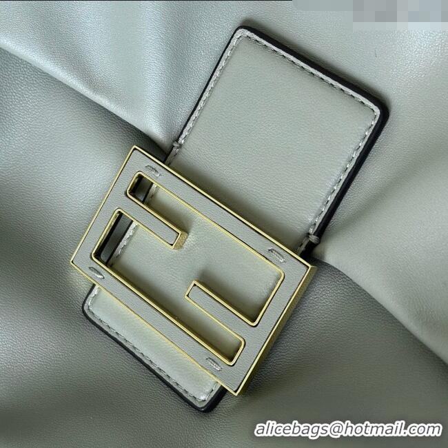 Super Quality Fendi Mamma Baguette Large Bag in Nappa Leather 8677L Green 2025