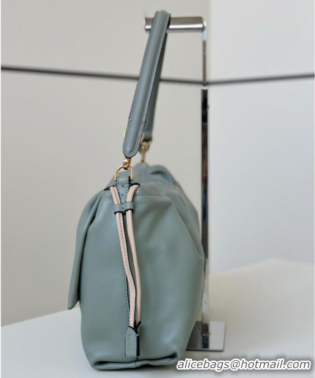 Super Quality Fendi Mamma Baguette Large Bag in Nappa Leather 8677L Green 2025
