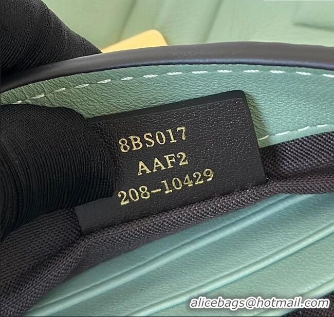 Top Design Fendi Baguette Mini Nappa Leather Bag 0135S Green 2025