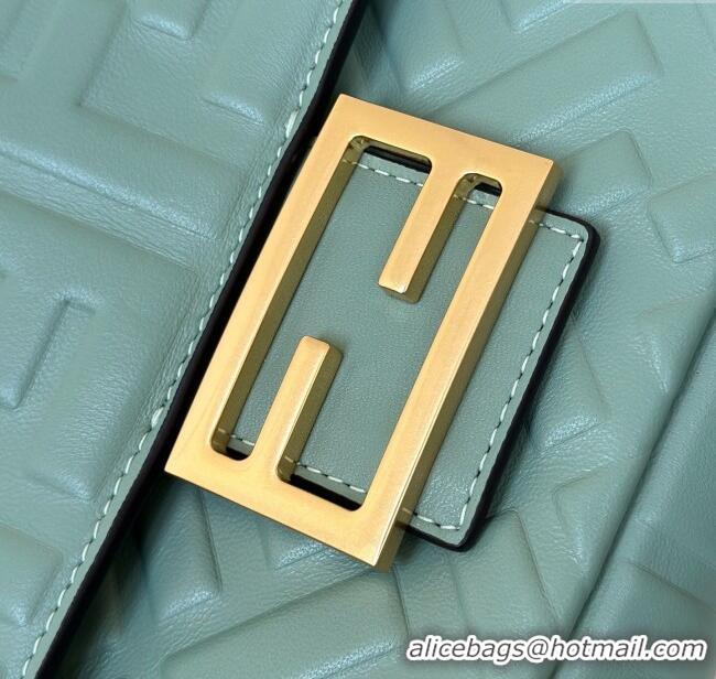 Top Design Fendi Baguette Mini Nappa Leather Bag 0135S Green 2025