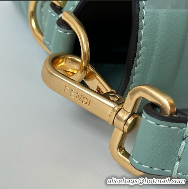 Top Grade Fendi Baguette Medium Nappa Leather Bag 0135M Green 2025