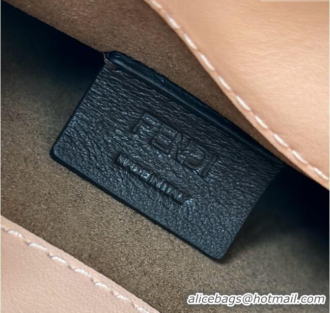 Good Quality Fendi Mini Sunshine Shopper Bag in FF Leather 8597S Light Pink 2025